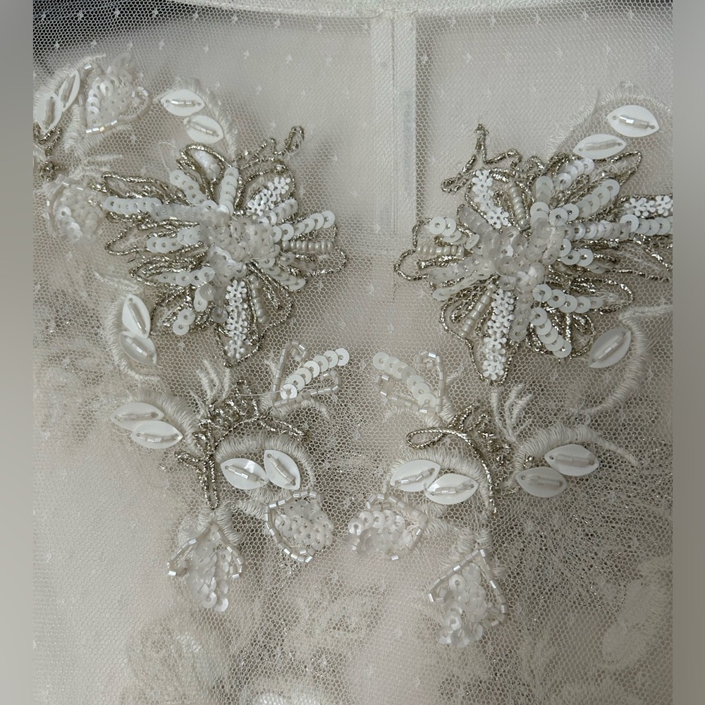 Anthropologie Mesh embellished top new with tags - Picture 12 of 12